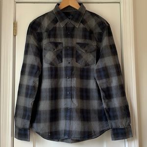 AMERICAN EAGLE OUTFITTERS Men’s L, Gray/Blue Shirt